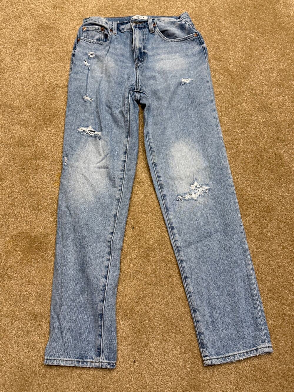 Women's Lightly Distressed Pistola Jeans Size 25